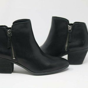 Frye Judith Zip Bootie Womens Size 9 Black Leather